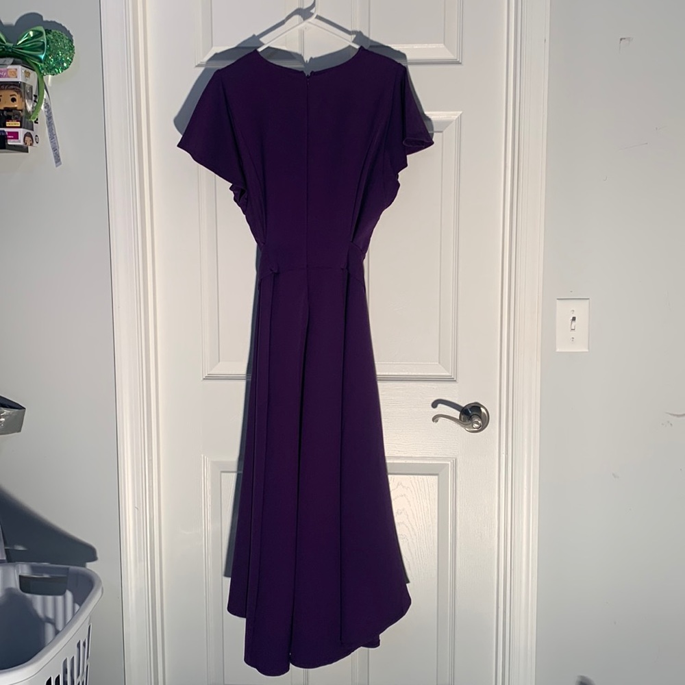 Lane Bryant purple hi low dress